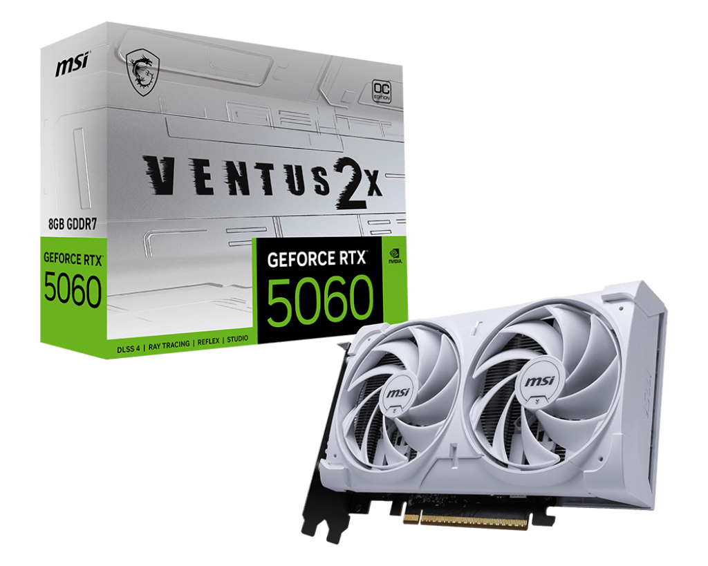 MSI RTX 5060 Ventus 2X OC 8GB GDDR7 (WHITE)