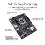 Asus Prime H610M-E D4 - Image 4