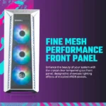 Cooler Master MasterBox 520 Mesh ARGB (E-ATX) Mid Tower Cabinet (White) - Image 7